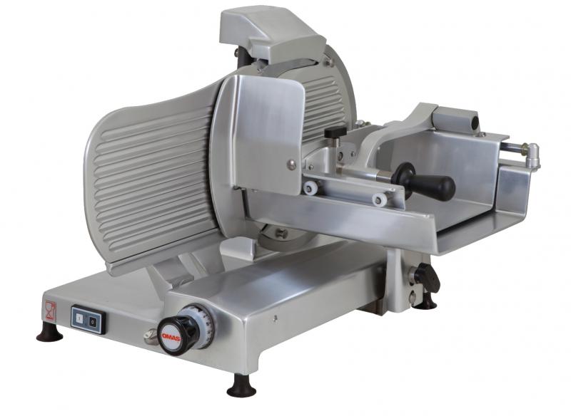 Omas S-Series 14″ Vertical Gear-Driven Meat Slicer (Quebec Safety Standards) | Trento – 110 V, 0.4 HP