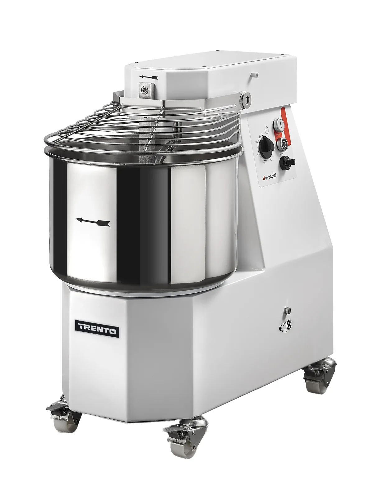 Avancini SPV25 34 qt Heavy-Duty Spiral Dough Mixer, 10-Speeds | Trento – 240 V, 1 Phase, 2.4 HP (1800 W)