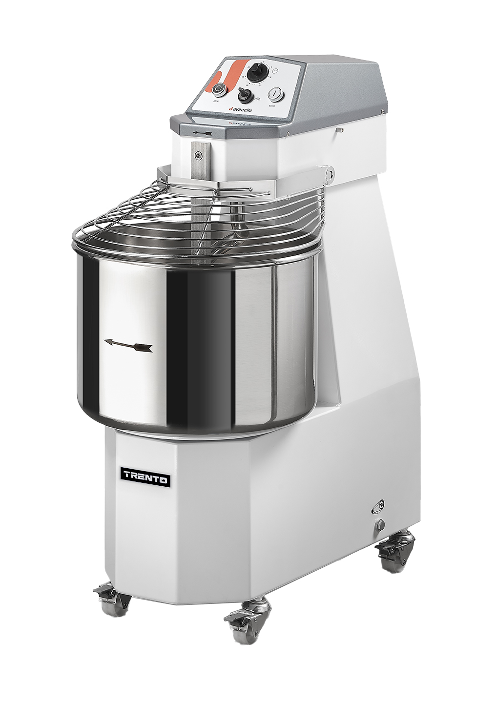 Avancini SPV40 52 qt Heavy-Duty Spiral Dough Mixer, 10-Speeds | Trento – 240 V, 1 Phase, 5.5 HP (4100 W)