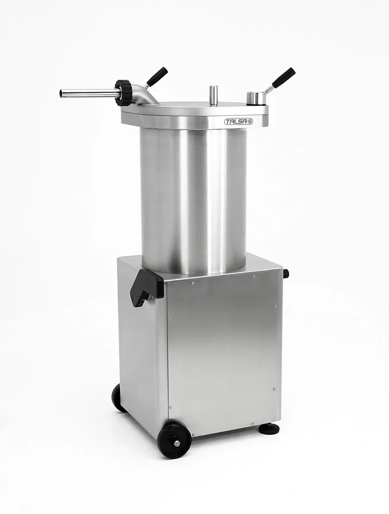 Talsa F50S 95 lb (43 kg) Hydraulic Piston Sausage Stuffer Stainless Steel | Trento – 220 V, 1 Phase, 1800 W (2.5 HP)