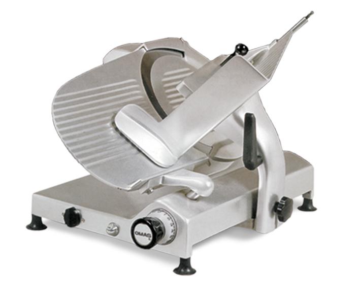 Omas 12″ Gear-Driven Heavy Duty Meat Slicer | Trento – 0.35 HP, 110 V