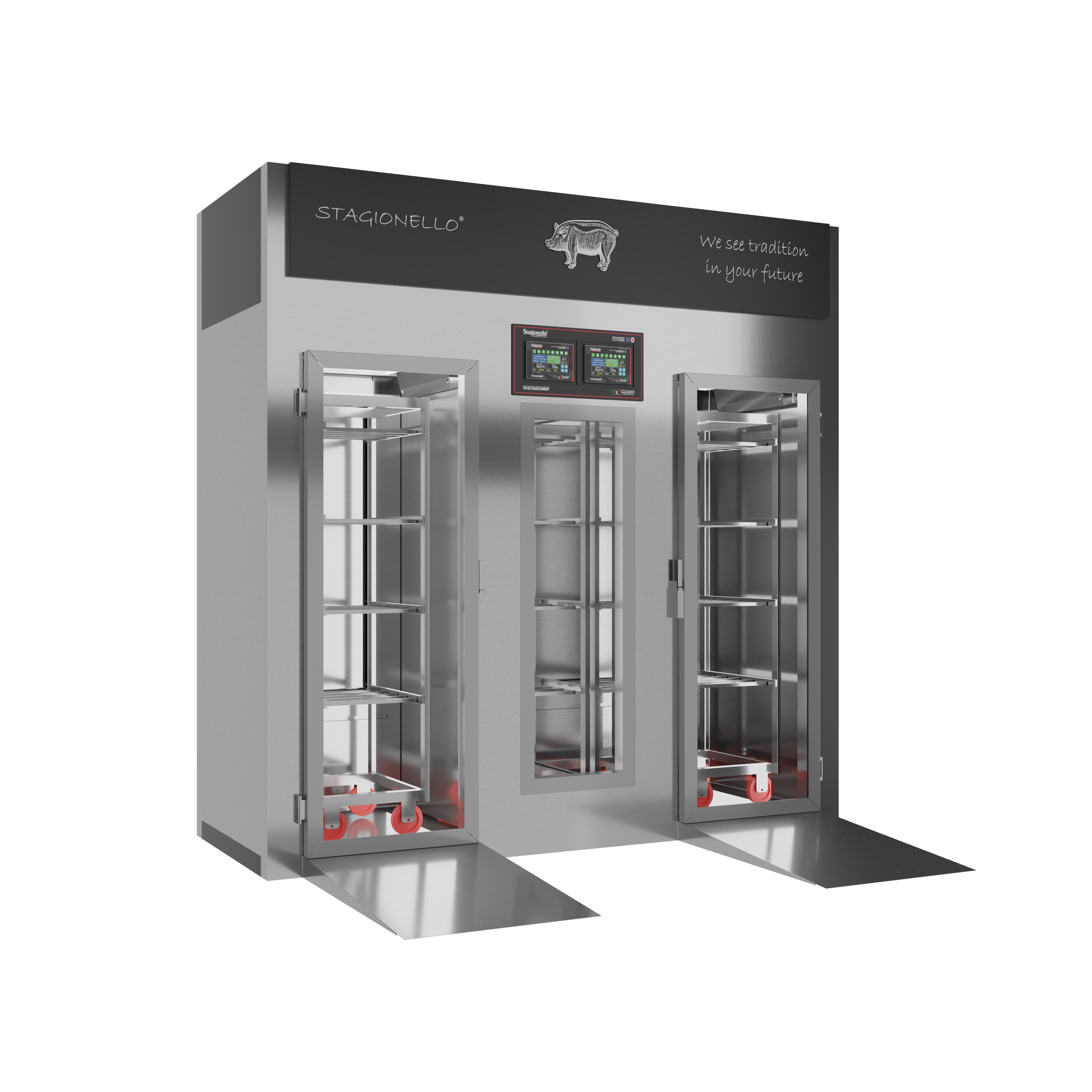 Stagionello® 100+300 kg Combination Cabinet with Climatouch® and Fumotic®