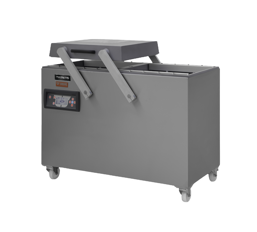 Turbovac L60 Light Weight Aluminum Double Chamber Vacuum Packaging Machine with 4 x 23″ Seal Length and 63 m³ Vacuum Pump