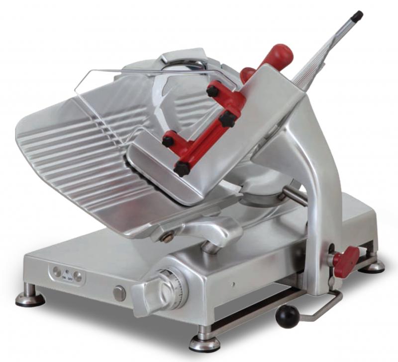 Omas 13″ Blade Gear-Driven Heavy Duty Slicer with Plexiglass Protection | Trento – 0.47 HP, 120 V