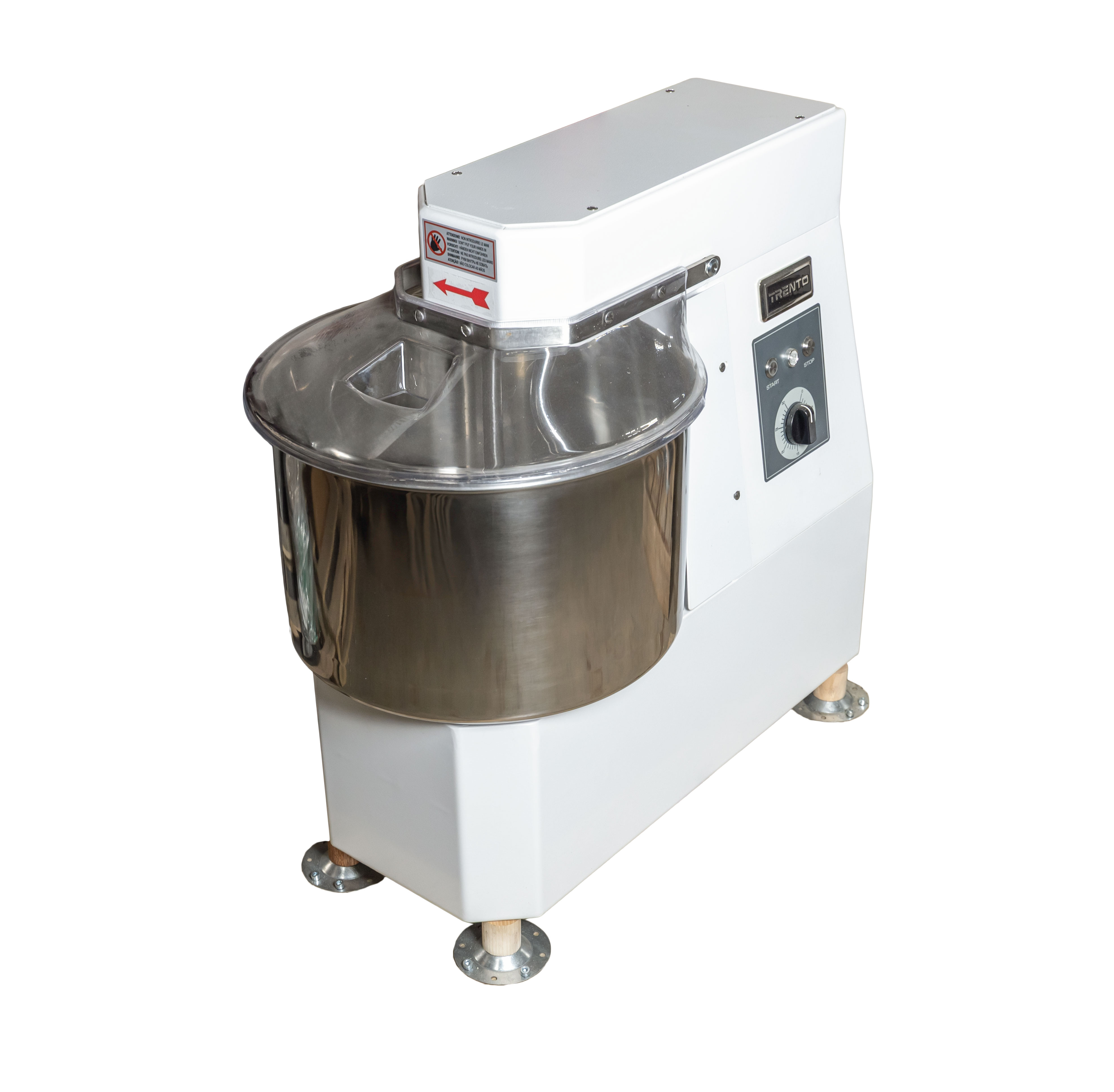 Trento 34 qt Spiral Mixer with Fixed Bowl and Timer – 220 V, 1 Phase, 1.5 HP (1100 W)