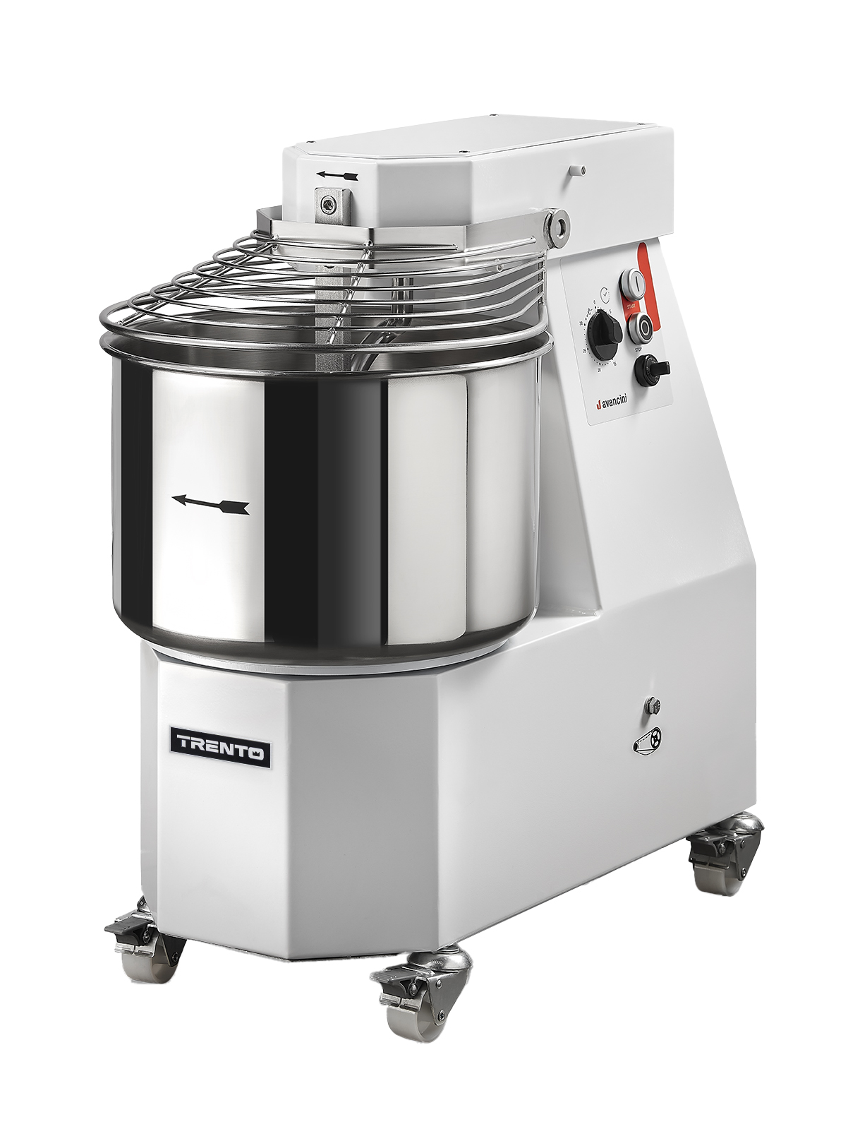 Avancini SPV20 24 qt Heavy-Duty Spiral Dough Mixer, 10-Speeds | Trento – 240 V, 1 Phase, 2.4 HP (1800 W)
