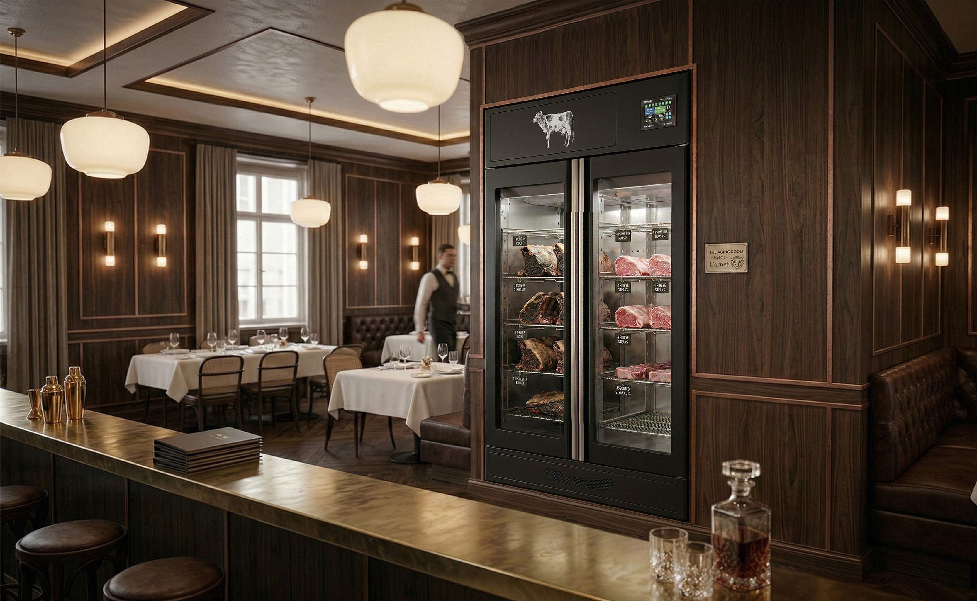 Stagionello® Maturmeat® 440 lb (200 kg) Meat Curing Cabinet 4.0 with ClimaTouch® & Fumotic®