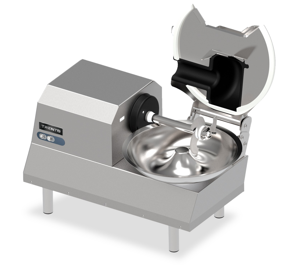 Trento 8 qt (10 lb) Commercial Electric Bowl Cutter – 1 HP (750 W), 120 V