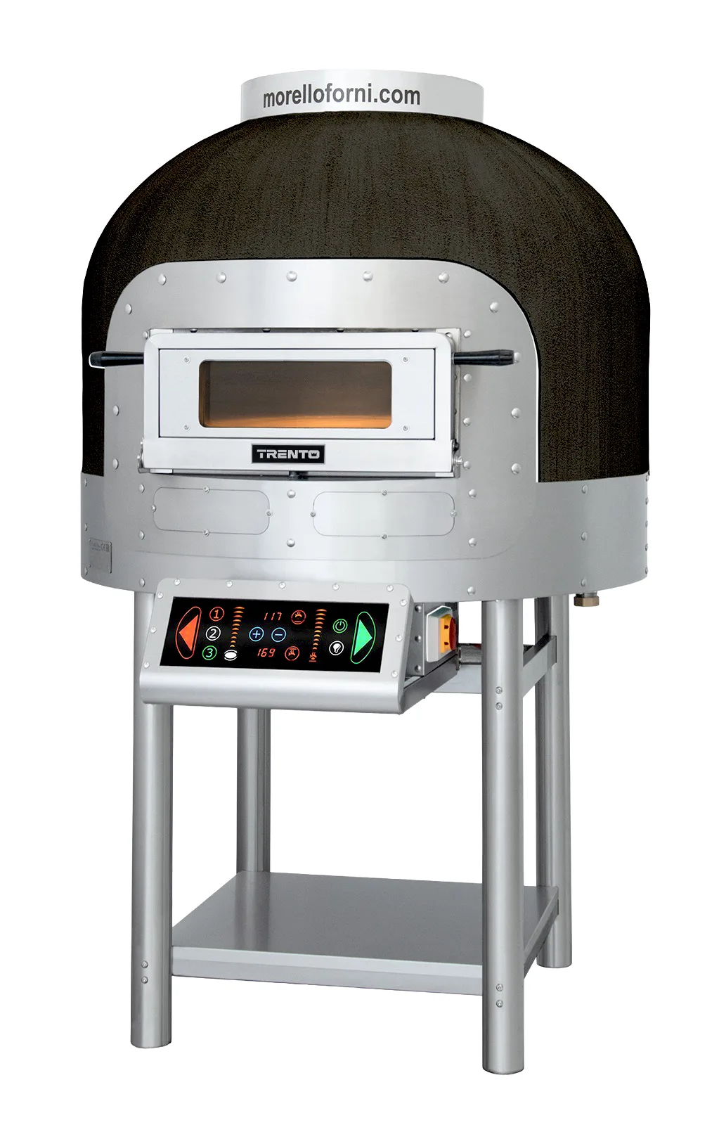 Morello Forni Electric Rotating Convection Oven FRV 100, Basic Dome, Black – 208 V