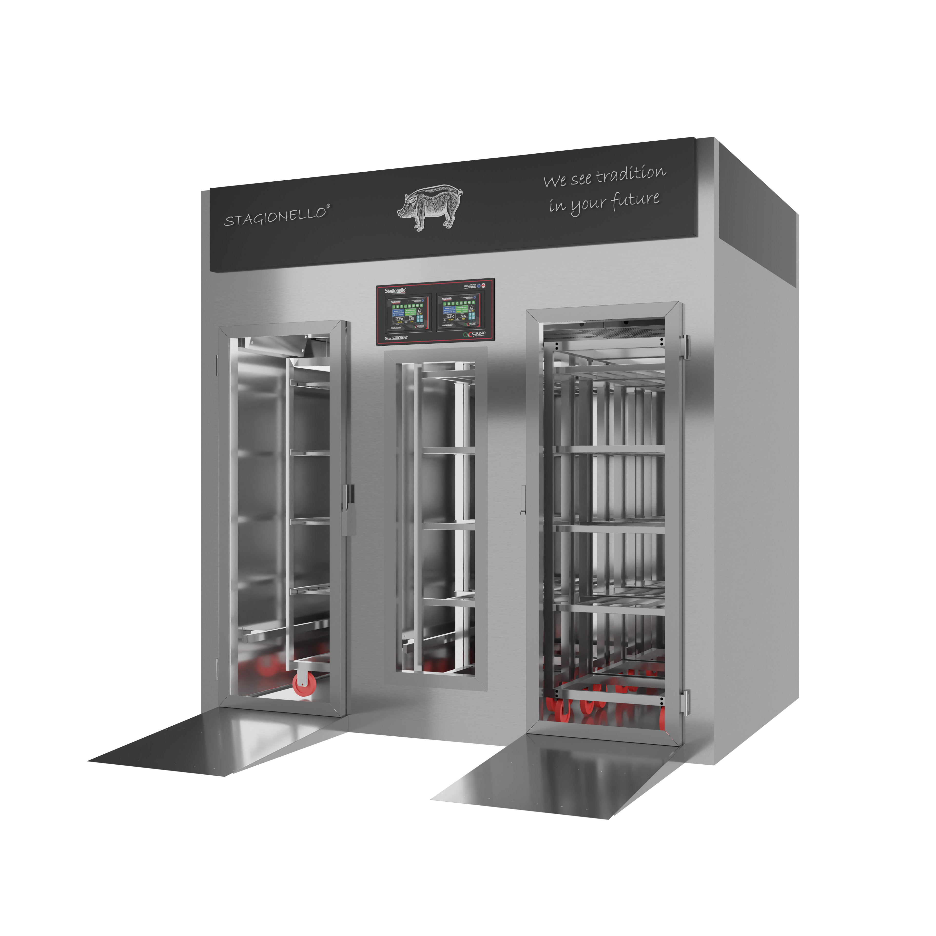 Stagionello® 200+600 kg Combination Cabinet with Climatouch® and Fumotic®