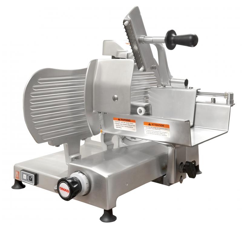 Omas S-Series 12.3″ Blade Vertical Gear-Driven Meat Slicer | Trento – 110 V, 0.4 HP