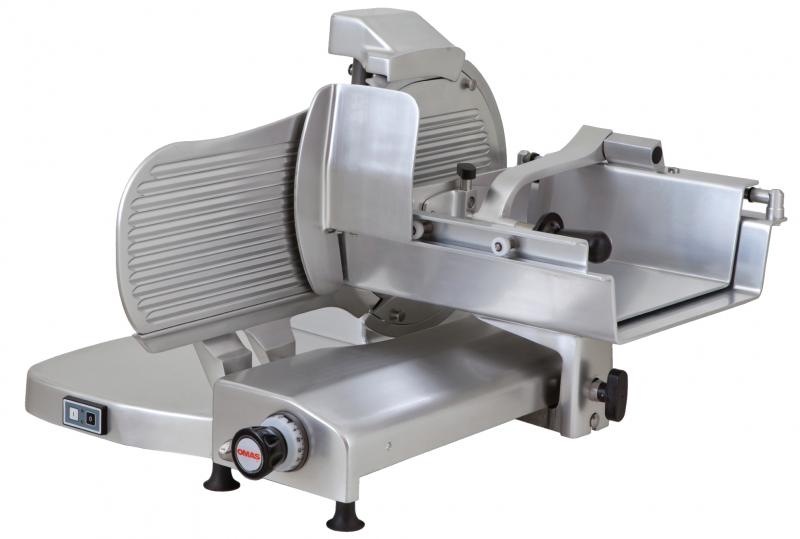 Omas S-Series 15″ Vertical Gear-Driven Meat Slicer (Quebec Safety Standards) | Trento – 110 V, 0.4 HP