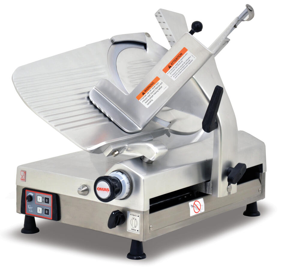 Omas 13″ Blade Gear-Driven Automatic Slicer (Quebec Safety Standards) Trento – 2 x 0.5 HP, 110 V