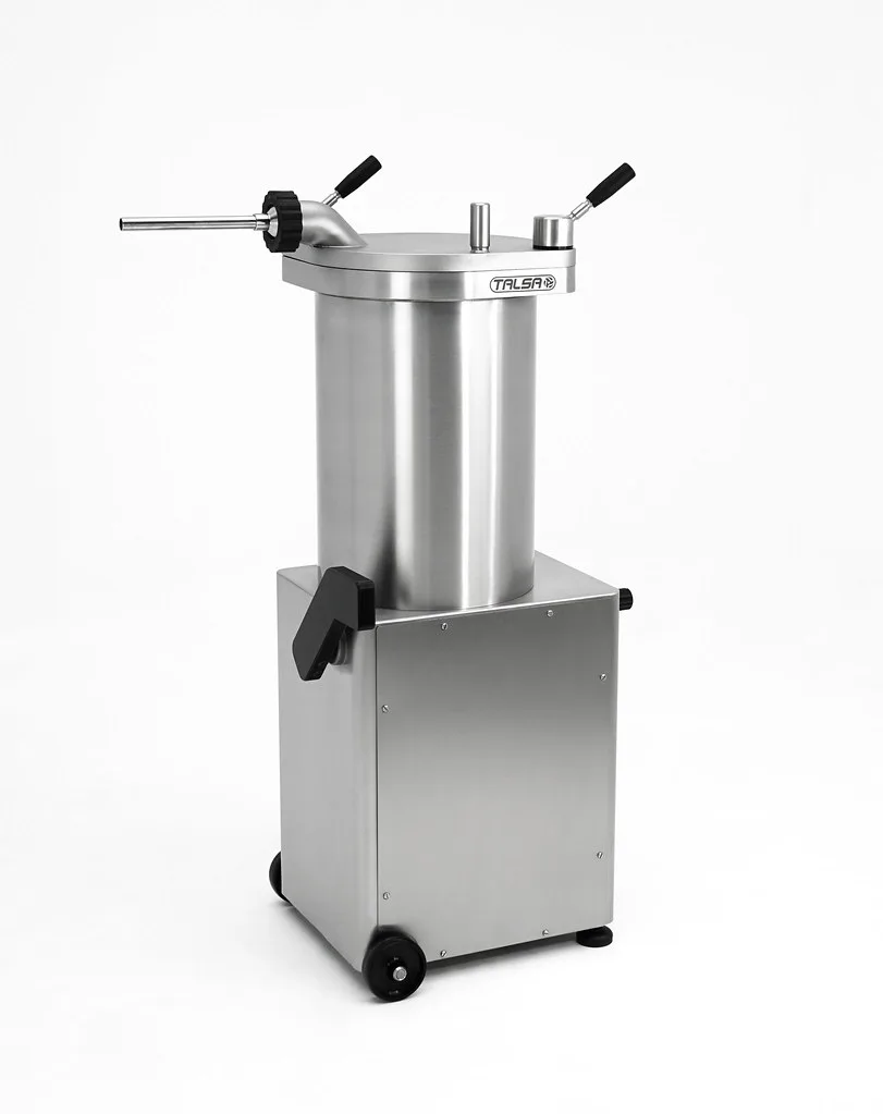 Talsa F35S 65 lb (29.5 kg) Hydraulic Piston Sausage Stuffer Stainless Steel | Trento – 110 V, 1300 W (1.75 HP)