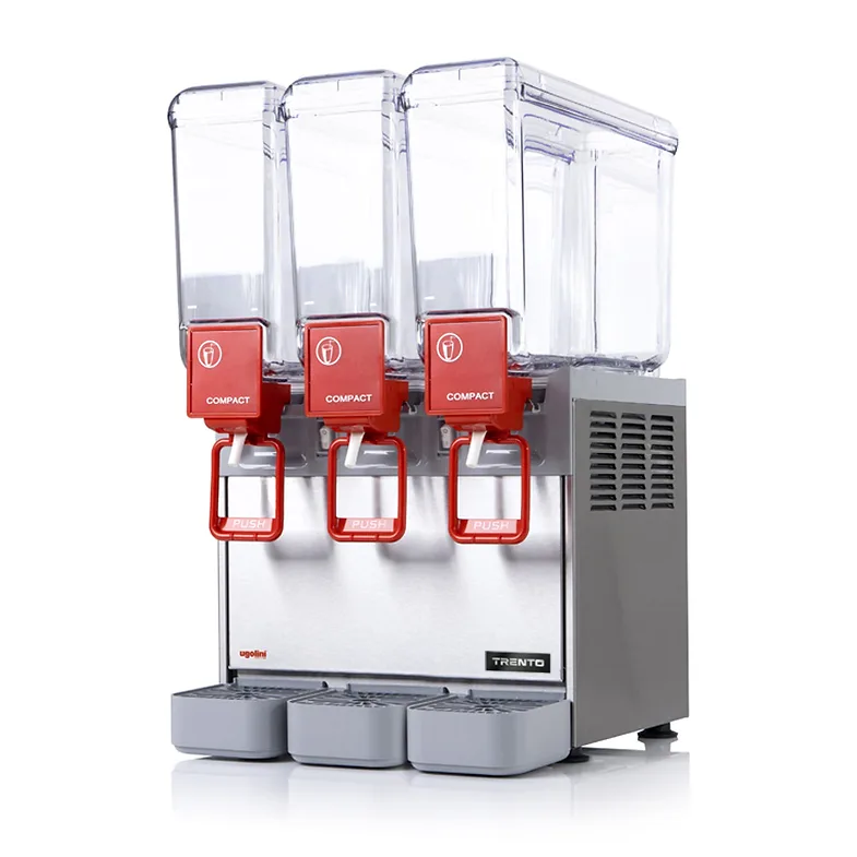 Ugolini Arctic Compact 3 x 2 Gallon (3 x 8 L) Triple Bowl Refrigerated Juice Dispenser | Trento