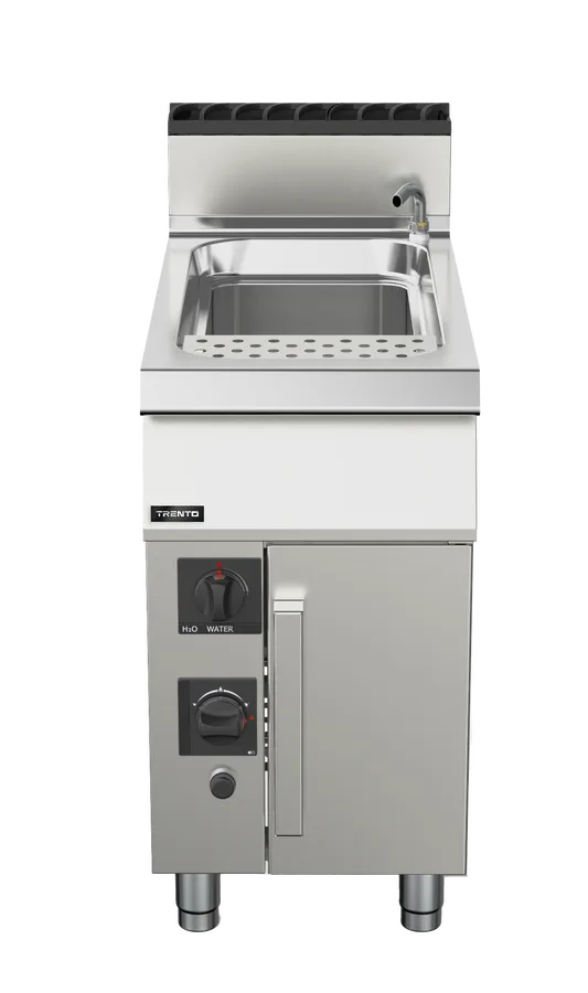 Trento 12 Gallon (45 L) Natural Gas Pasta Cooker, Double Burner – 78,000 BTU