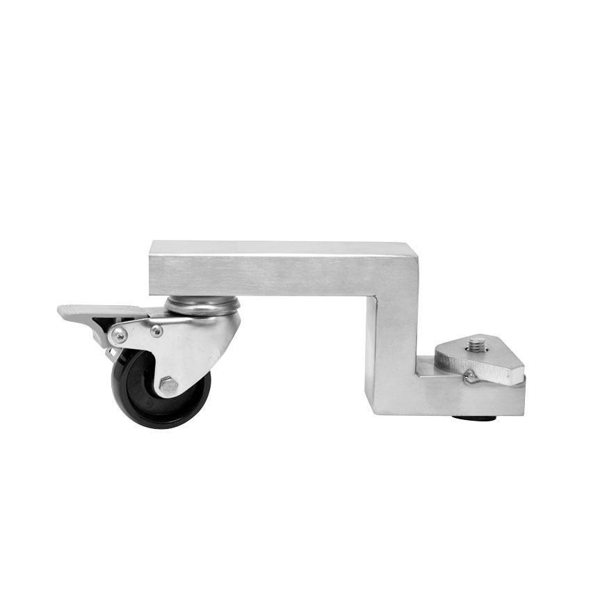 Talsa Optional Stainless Steel Swivel Caster with Brake for 26 lb, 48 lb, and 65 lb Capacity Stainless Steel Sausage Stuffers | Trento