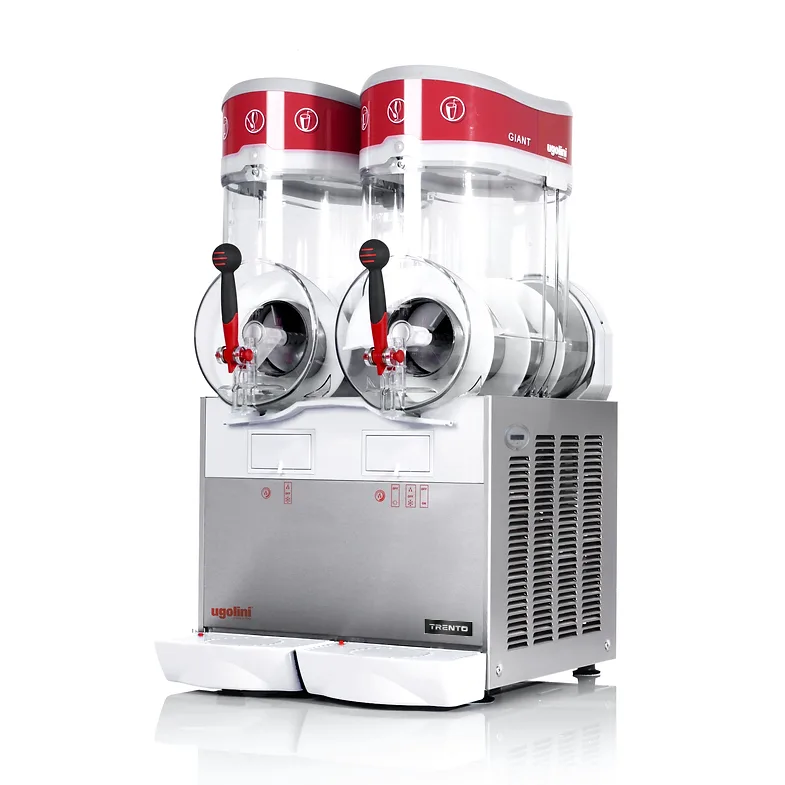 Ugolini GIANT 2 x 4 Gallon (2 x 15 L) Double Bowl Granita / Slushy Machine with Magnetic Drive | Trento