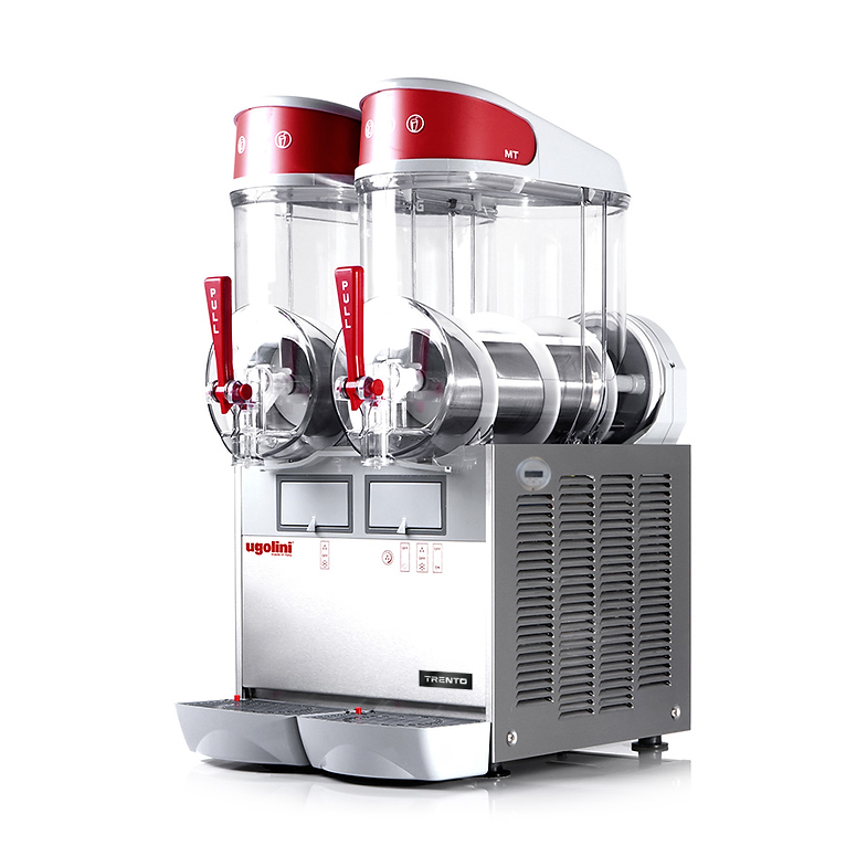 Ugolini MT2 2 x 2.6 Gallon (2 x 10 L) Double Bowl Granita / Slushy Machine with Magnetic Drive | Trento