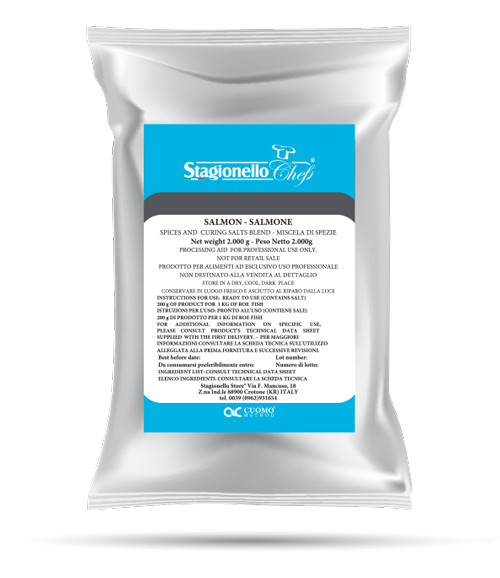 Stagionello Curing Salts and Spice Blend for Salmon 2 kg/Bag
