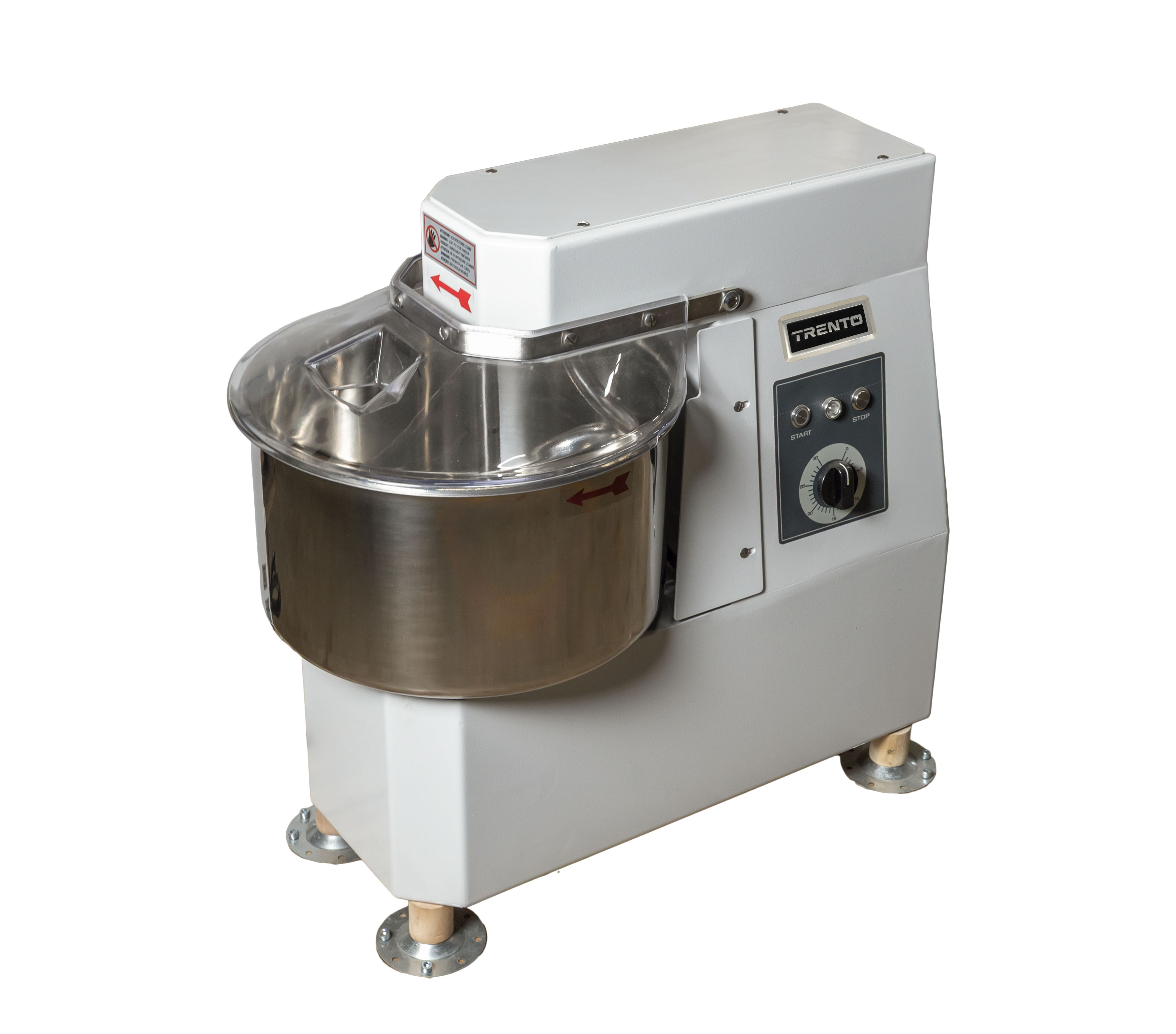 Trento 22 qt Spiral Mixer with Fixed Bowl and Timer – 120 V, 1 HP (750 W)